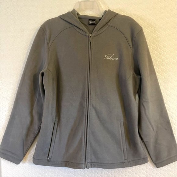 Gear for Sports Skidmore College Gray Zip Up Sweatshirt & Hood Size XL - Picture 1 of 6